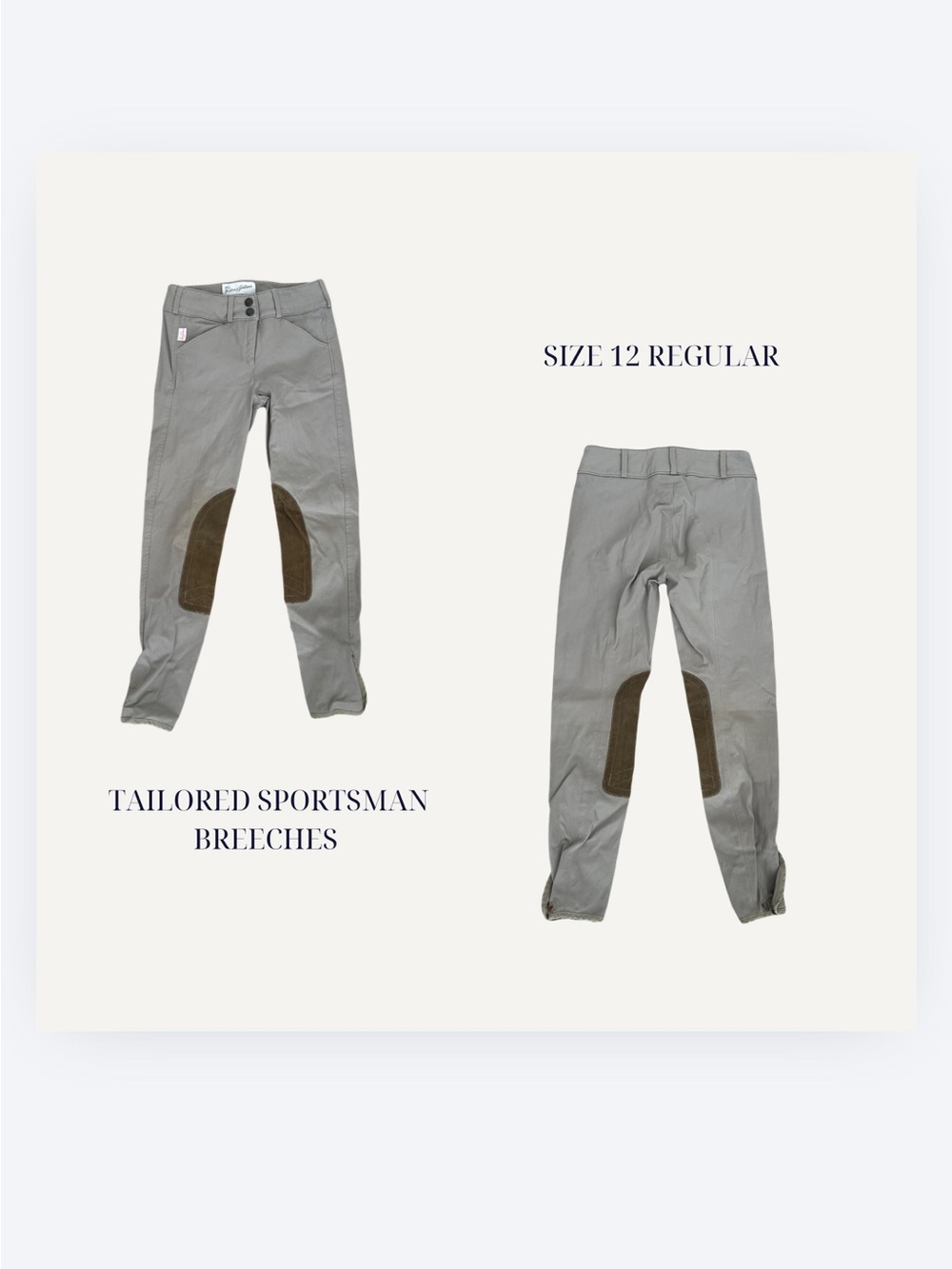 Tailored sportsman breeches size 12 regular girls 3960